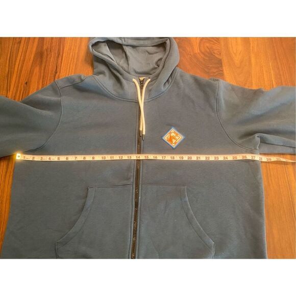 REI Men's Blue The Co-Op Settle USA Full Zip Long Sleeve Hoodie Size XXL - Picture 2 of 8